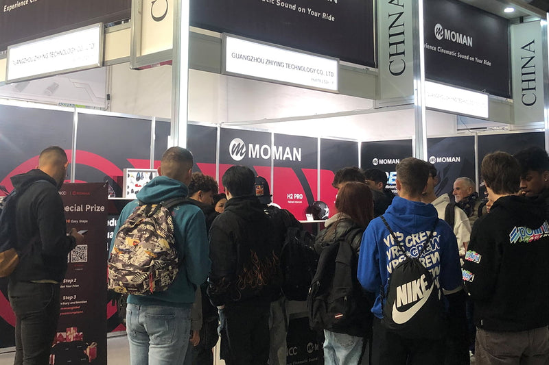 Moman attends exhibitions to keep pace with the industry trend.