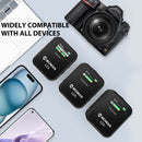 Moman C2 & C2X is a wireless microphone for video recording on phone, laptop, camera, etc.