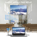 Moman D910 wireless HDMI transmitter and multiple receivers for TV are plug-and-play, with no complex setup required.