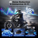 Interfono per moto Moman CP-X Mesh per un massimo di 24 motociclisti, riduzione del rumore ENC, multitasking audio, controllo automatico del volume, portata di 2 km