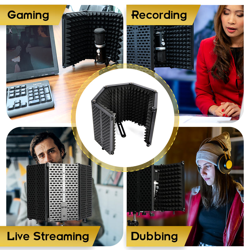 Moman RF30 sound shield can used for gaming, recording, live streaming, dubbing, etc.