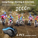 6 pieces of Moman H3 could be paired at the same time. It supports a clear communication within 2000m for riders' easy biking