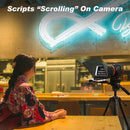 Desview T2 enables speakers to read scrolling text while facing straight forward to the cameras or phones