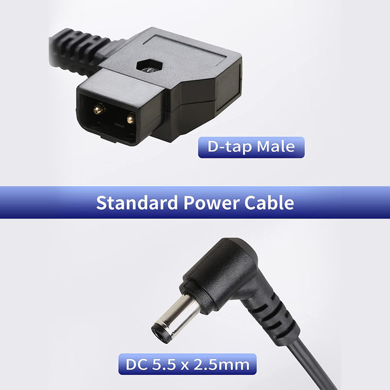 Moman Dtap12 is a standard power cable which has two plugs. One is the d-tap male, one is the 5.5 x 2.5mm DC plug