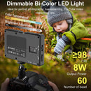 Moman ML8A-DC features color temperature of 2500k~9000k and brightness of 0%~100%, perfect for kinds of photography