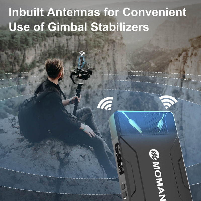 Moman Matrix 600 has an inbuilt antennas for convenient use of gimbal stabilizers