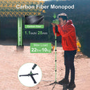 Moman MA66 is made of carbon fiber, which is a kind of lightweight and sturdy materials. Its max load is 22lbs/10kg.