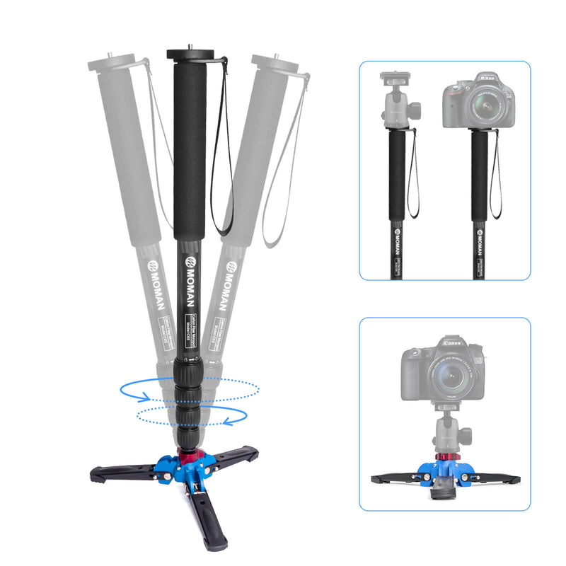 Moman C65 Carbon Fiber Camera Monopod - Main Image