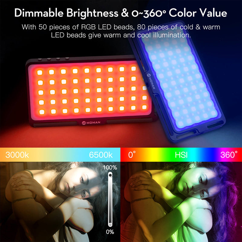 Moman ML6-RC with dimimable brightness & 0-360° color value
