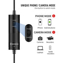 Moman S6 is designed to have a special Phone/Camera mode. There's one button for quick and simple switching