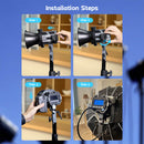 Installation steps of mounting COLBOR VM2 mini plate on CL60 through the matched slide