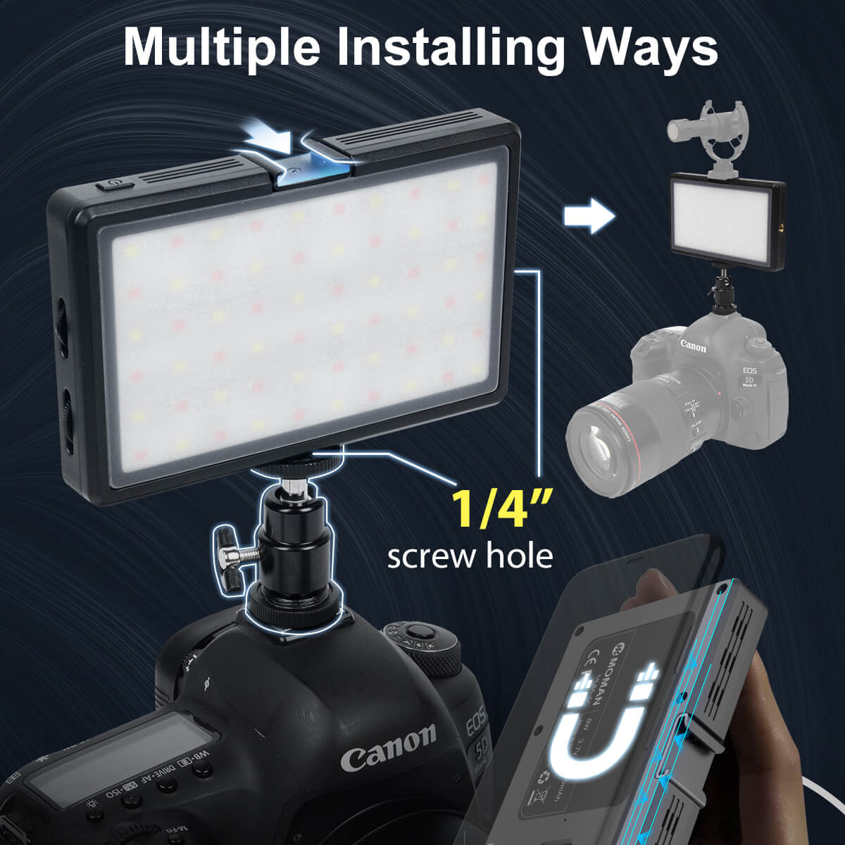 Phone Camera Light Moman ML8A-DC | Moman