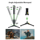 Moman MA66 is 360° angle adjustable with the removable tripod foot. It can apply to various situations during field photography.