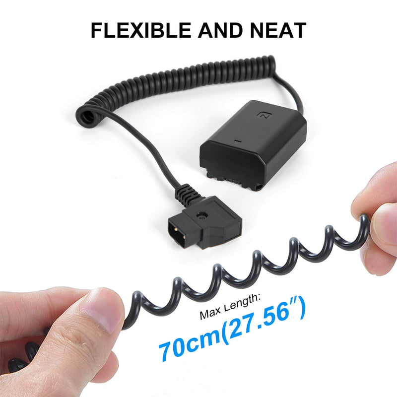 Moman DFZ100 video power camera extension cable with adapter is convenient to use and keep setups neat
