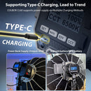 COLBOR CL60 studio light can be charged directly using the inbuilt Type-C port and also can be powered by battery like V mount type