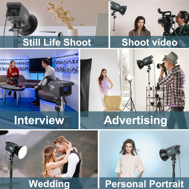 COLBOR CL100 can apply to still life shooting, advertising, weddings, and other videography and photography productions