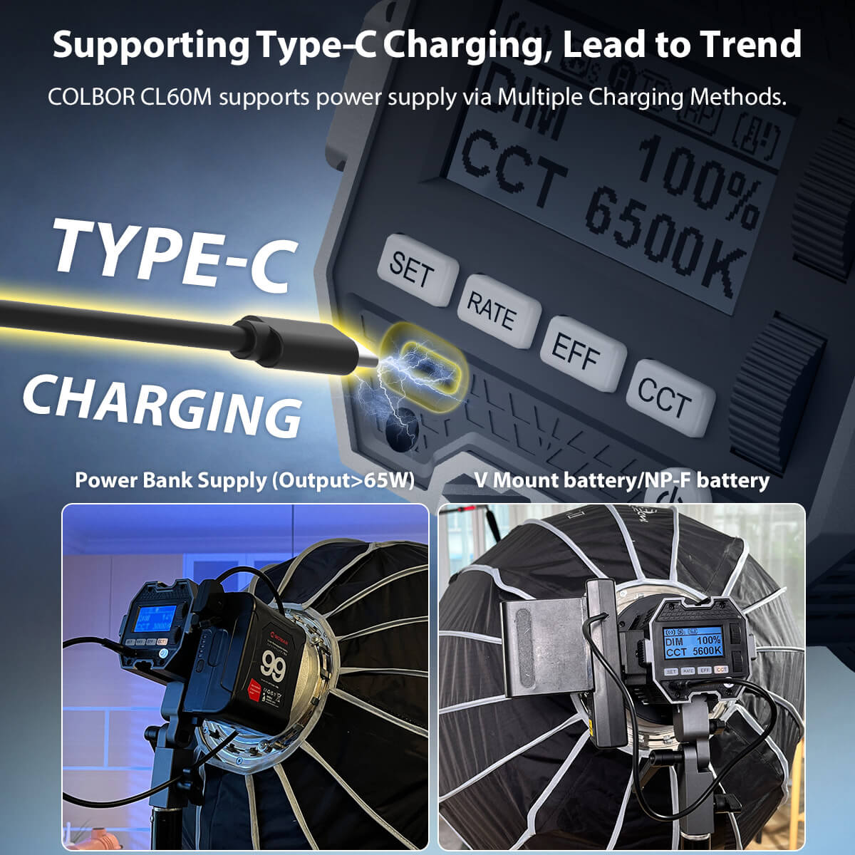 ビデオに最適なスタジオライト COLBOR CL60M |モマン