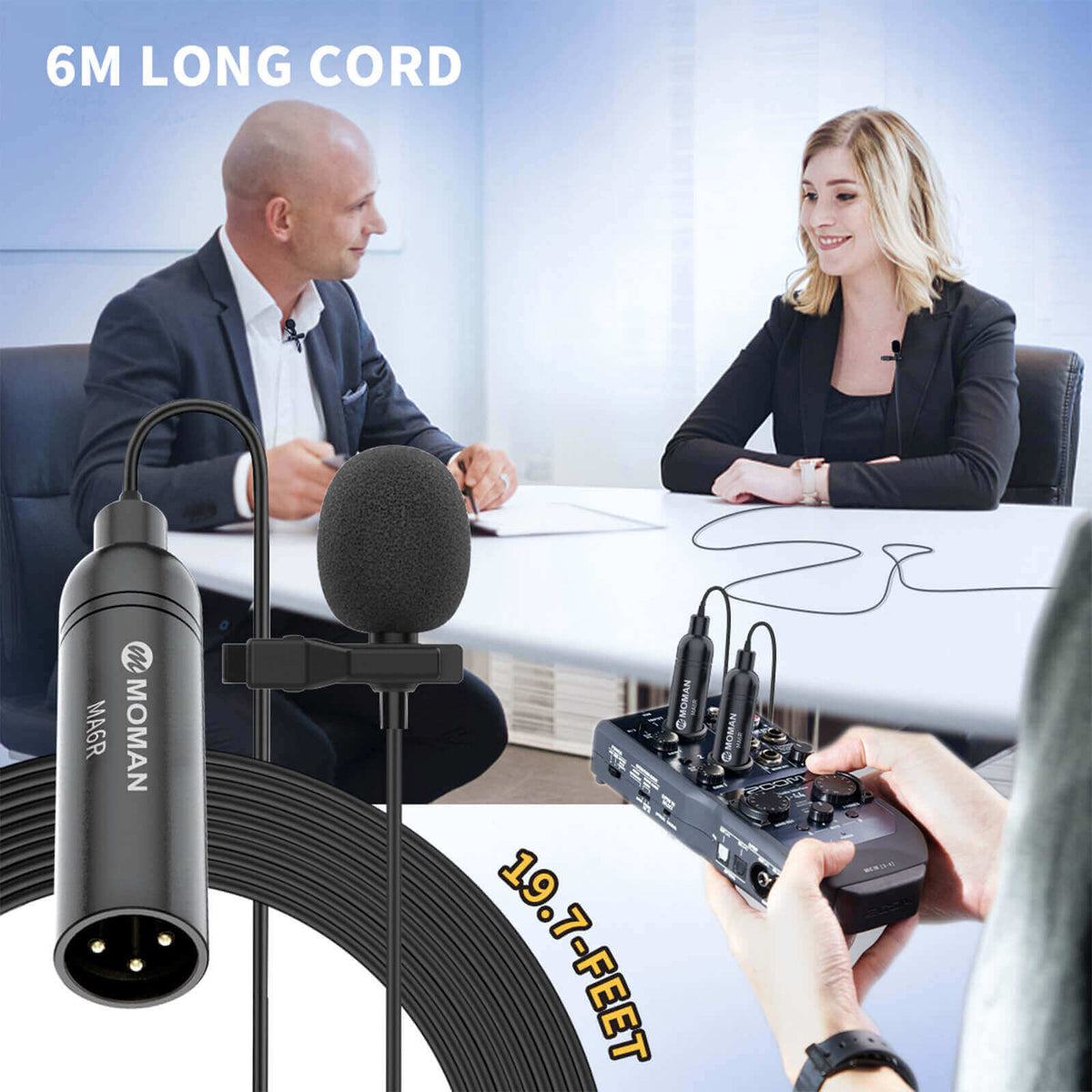 XLR Lavalier Microphone Moman MA6R | Moman