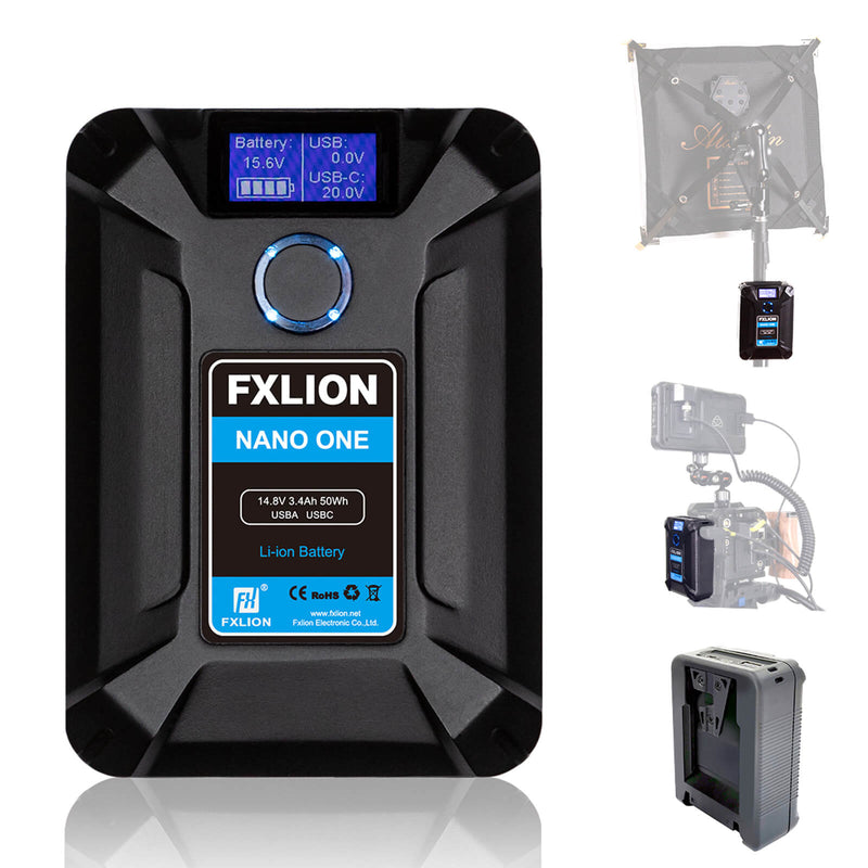Fxlion Nano One v Lock battery is amount to four 18650 batteries and has a large capacity of 13600mAh