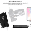 Moman ML6-RC RGB light has a power bank feature, supplying power for phones or cameras