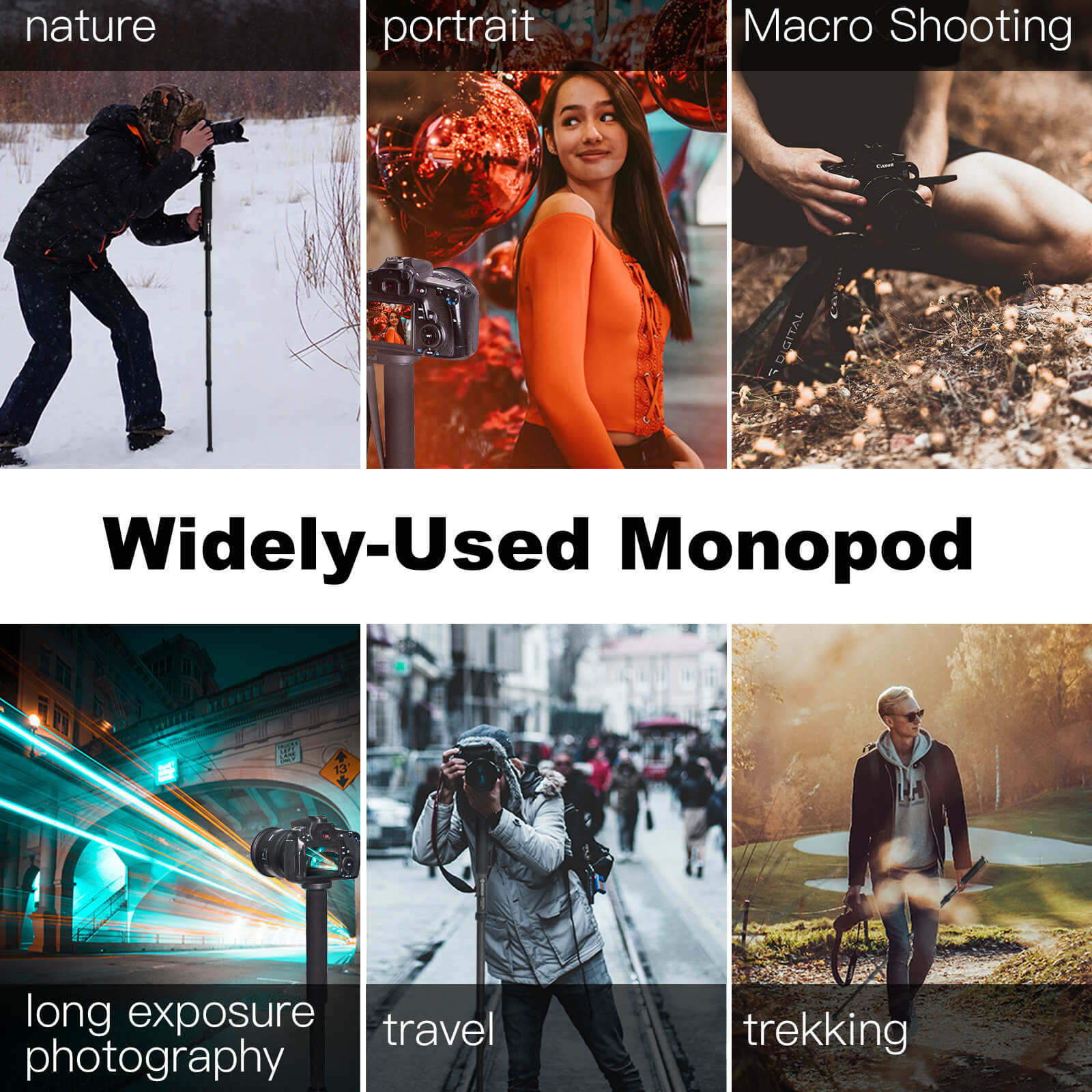 Moman C65L has a broad application for nature shooting, long exposure photography, trekking, etc.