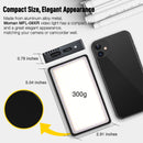 With weigh of 300g, Moman MFL-09XR has a compact size and an elegant appearance, matching your camera or camcoder well