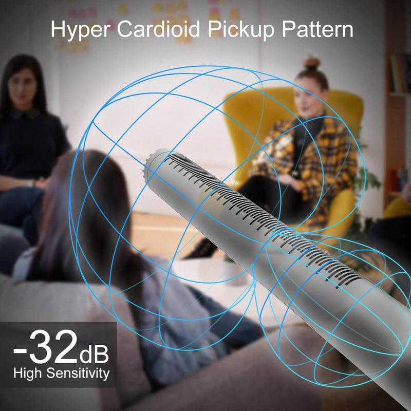 SYNCO D2 achieves -32dB high sensitivity with great hyper cardioid polar pattern