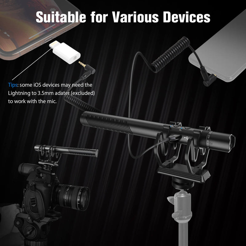 SYNCO Mic-D30 supports wide usages for various devices