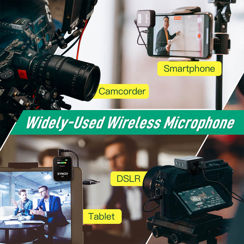SYNCO G2(A1) can be used in wide applications, including smartphone, camcorder, tablet, etc