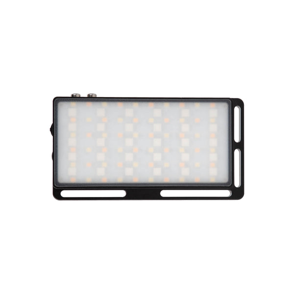 Moman ML1 LED panel light for camera black is tiny but mighty, featuring 90pcs color rendering LED beads