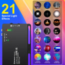 Moman ML1 led light  can be switched between 21 special light effects to accommodate diverse shooting needs