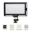 RGB camera light Moman ML9-RGB features a CRI of 96+, 150 LED beads, a Bi-color temperature of 2500k-8500k
