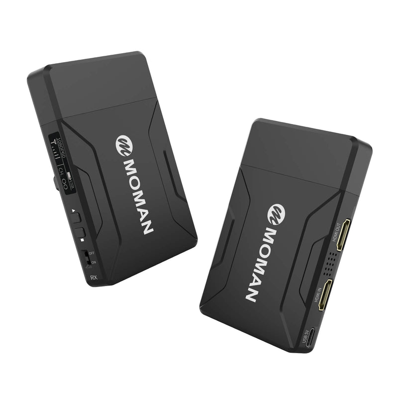 Moman Matrix 600 Wireless HDMI video transimission system establishes an encrypted wireless connection between them
