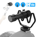 Wired microphone for camera Moman MA1 is light and portable, working well for outdoor recording activities