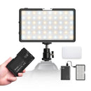 Moman ML8A-DC phone camera light with a diffuser, provides cool and warm bi-color light for vivid pictures
