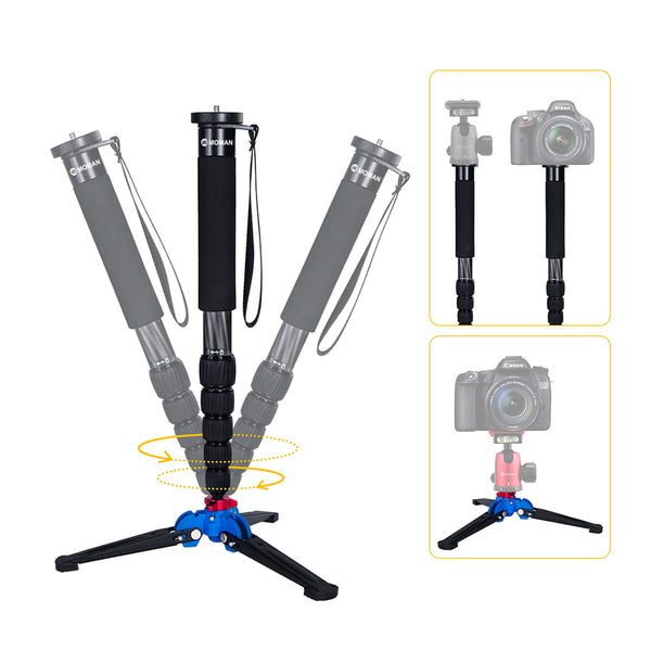 Moman C60 is a compact and sturdy monopod for video camera, which can easily keep the equipments steady 