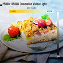 Moman ML9-RGB is a 2500k-8500k dimmable video light