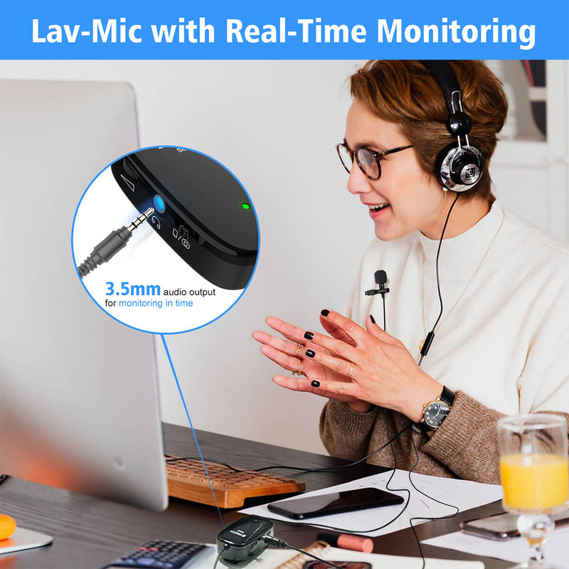 SYNCO S6M2 allows you to monitor your audio in real time