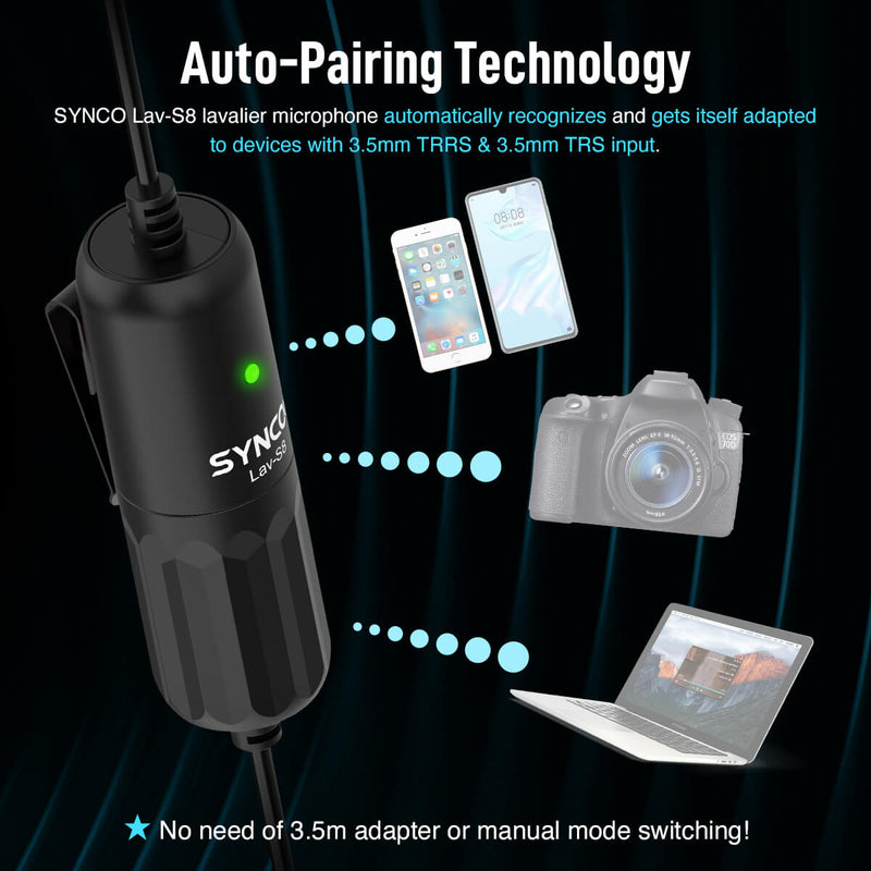 SYNCO S8 features auto-pairing tech to switch modes directly