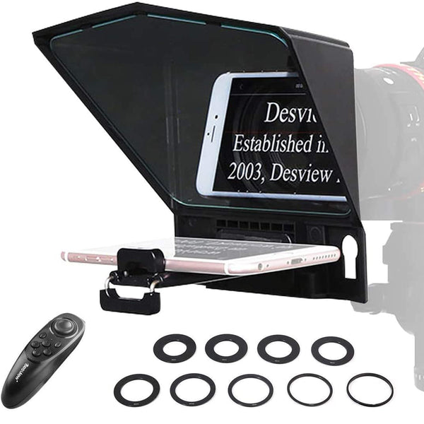 Desview T2 teleprompter for cell phone is widely compatible for situations like vlogging, online classes, etc.