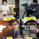 Moman ML8A-DC is a professional camera light for youtube videos recording, live streaming, and other videography activities